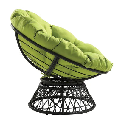 The Curated Nomad Avoca Woven Wicker Papasan Chair
