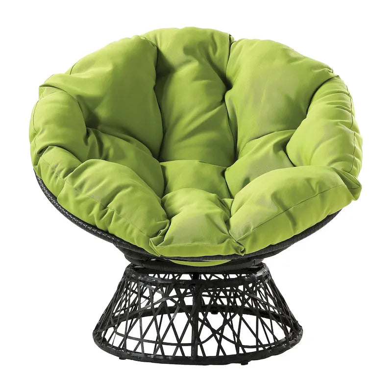 The Curated Nomad Avoca Woven Wicker Papasan Chair