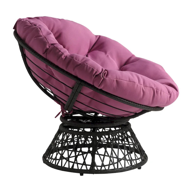 The Curated Nomad Avoca Woven Wicker Papasan Chair