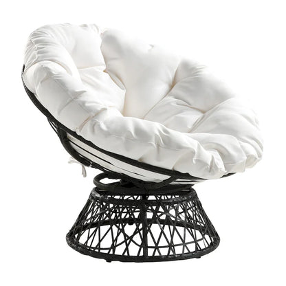 The Curated Nomad Avoca Woven Wicker Papasan Chair