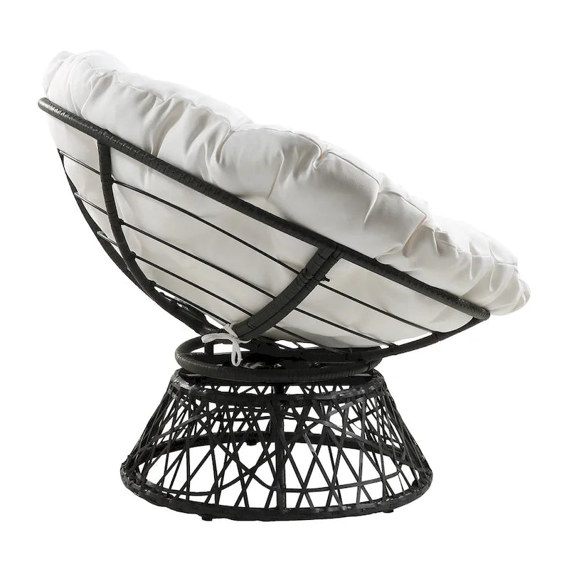 The Curated Nomad Avoca Woven Wicker Papasan Chair