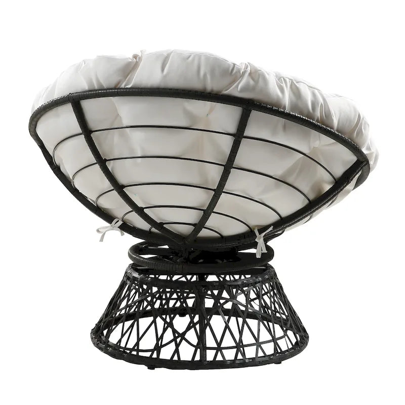 The Curated Nomad Avoca Woven Wicker Papasan Chair