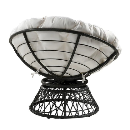 The Curated Nomad Avoca Woven Wicker Papasan Chair