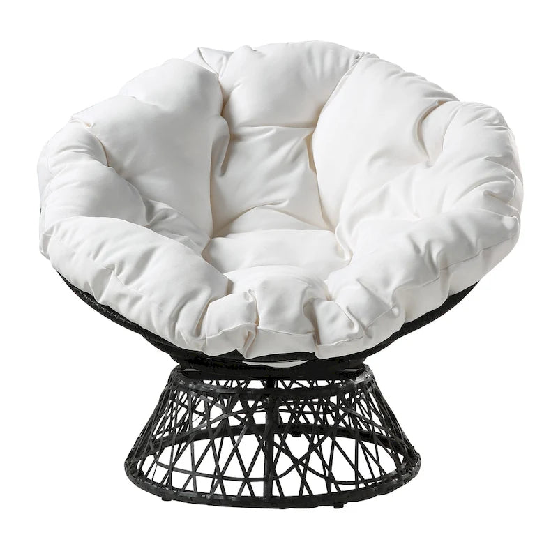 The Curated Nomad Avoca Woven Wicker Papasan Chair