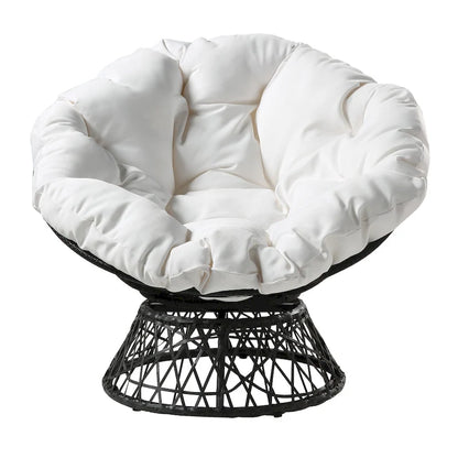 The Curated Nomad Avoca Woven Wicker Papasan Chair