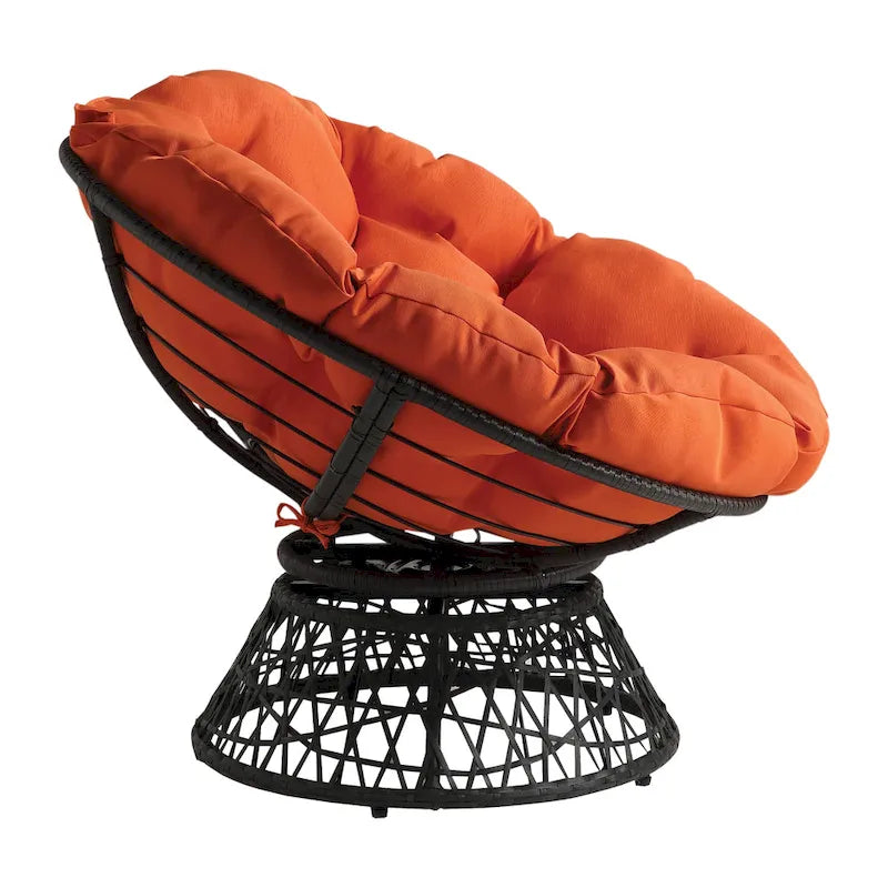 The Curated Nomad Avoca Woven Wicker Papasan Chair