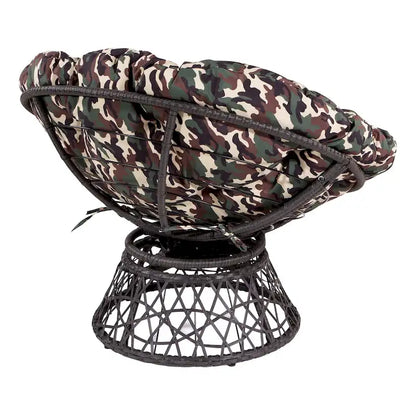 The Curated Nomad Avoca Woven Wicker Papasan Chair