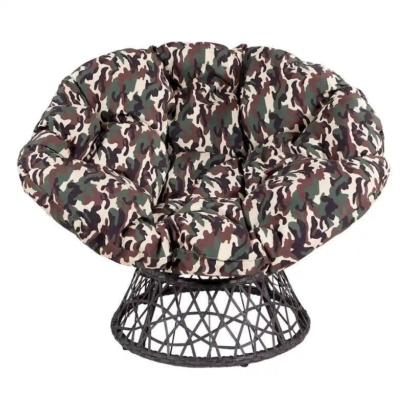 The Curated Nomad Avoca Woven Wicker Papasan Chair