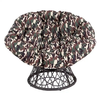 The Curated Nomad Avoca Woven Wicker Papasan Chair