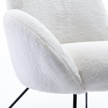 Corvus Rowen Modern Fleece Upholstered Accent Chair with Arm