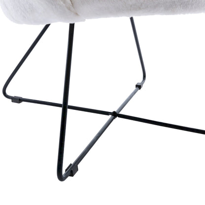 Corvus Rowen Modern Fleece Upholstered Accent Chair with Arm