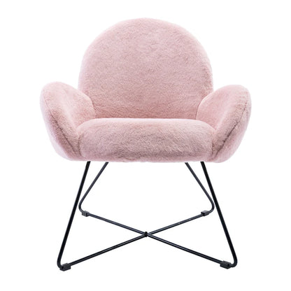 Corvus Rowen Modern Fleece Upholstered Accent Chair with Arm