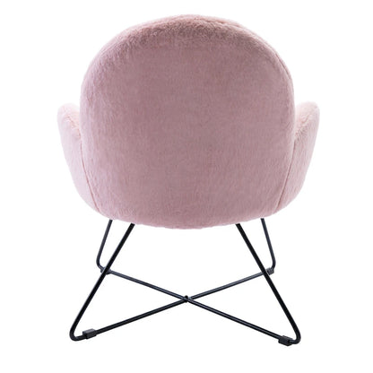 Corvus Rowen Modern Fleece Upholstered Accent Chair with Arm