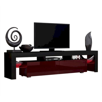 Milano 200 Modern 79-inch TV Stand with 16 Color LEDs