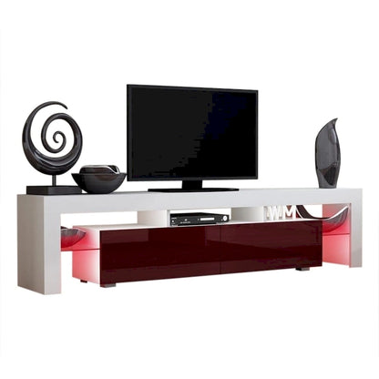 Milano 200 Modern 79-inch TV Stand with 16 Color LEDs