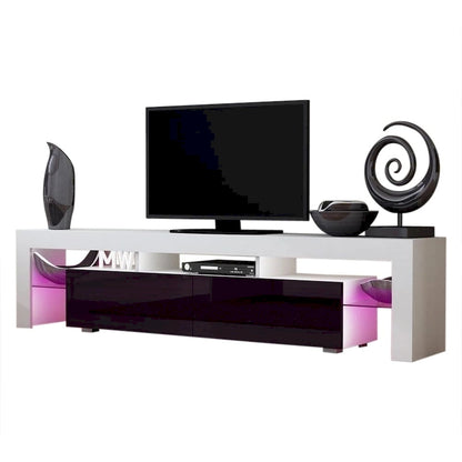 Milano 200 Modern 79-inch TV Stand with 16 Color LEDs
