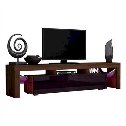Milano 200 Modern 79-inch TV Stand with 16 Color LEDs