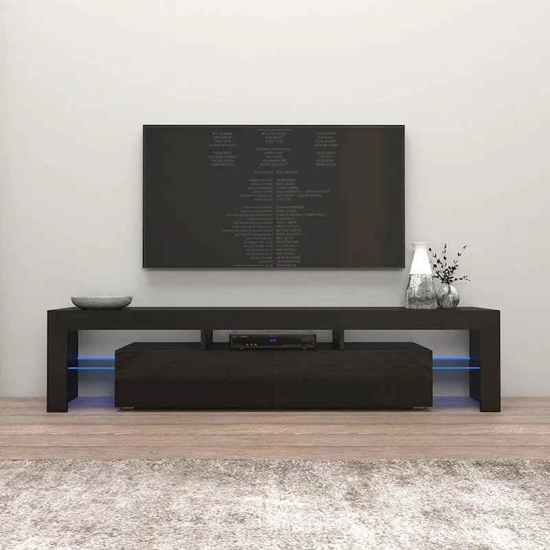 Milano 200 Modern 79-inch TV Stand with 16 Color LEDs