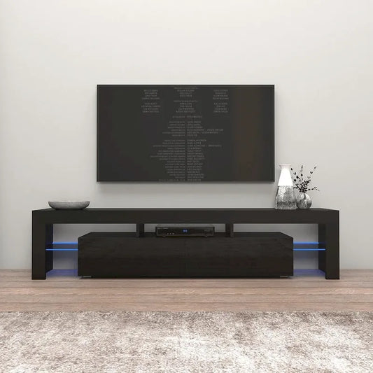 Milano 200 Modern 79-inch TV Stand with 16 Color LEDs