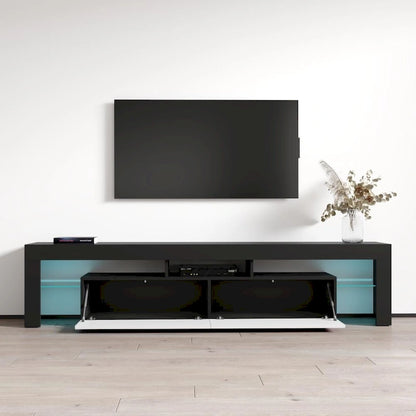 Milano 200 Modern 79-inch TV Stand with 16 Color LEDs