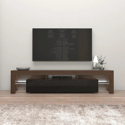Milano 200 Modern 79-inch TV Stand with 16 Color LEDs