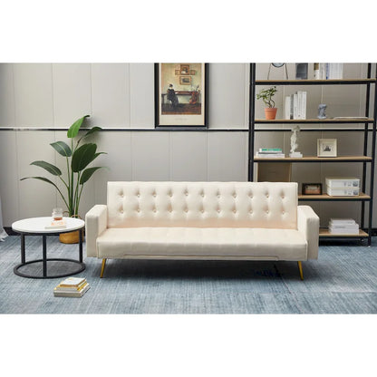 75 Wide Tufted Velvet Convertible Sleeper sofa