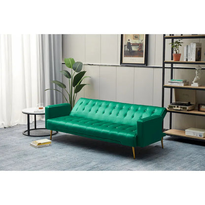 75 Wide Tufted Velvet Convertible Sleeper sofa