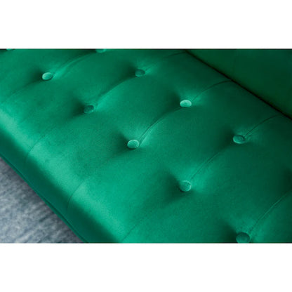 75 Wide Tufted Velvet Convertible Sleeper sofa