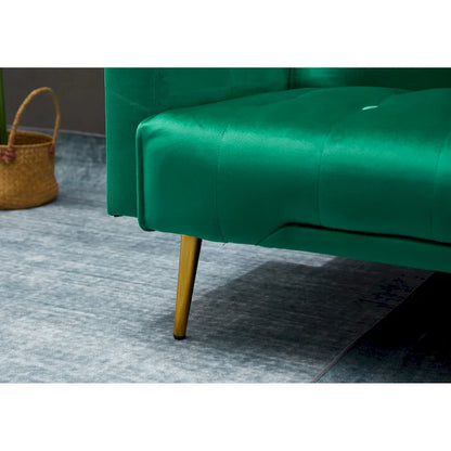 75 Wide Tufted Velvet Convertible Sleeper sofa