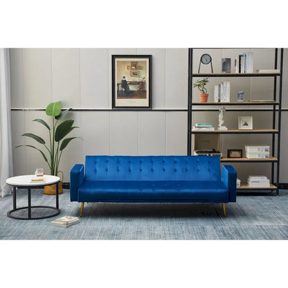 75 Wide Tufted Velvet Convertible Sleeper sofa