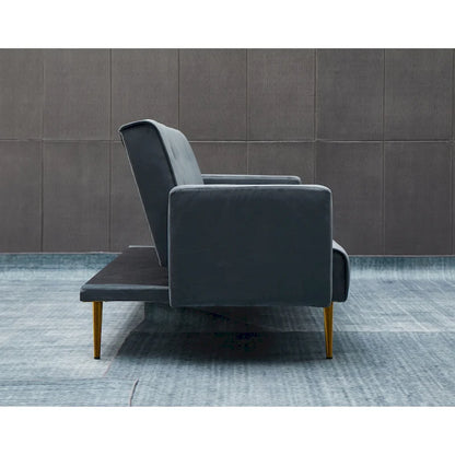 75 Wide Tufted Velvet Convertible Sleeper sofa