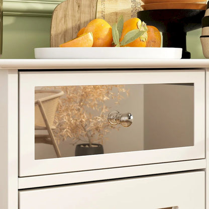 55W Mirrored Credenza Sideboards Buffets Cabinet Bookcase Living Room