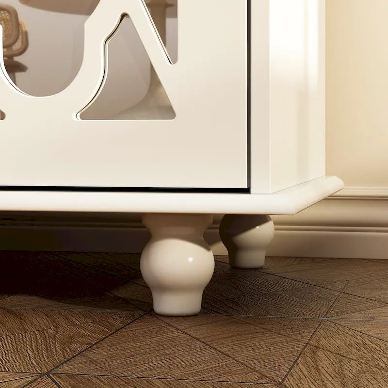 55W Mirrored Credenza Sideboards Buffets Cabinet Bookcase Living Room