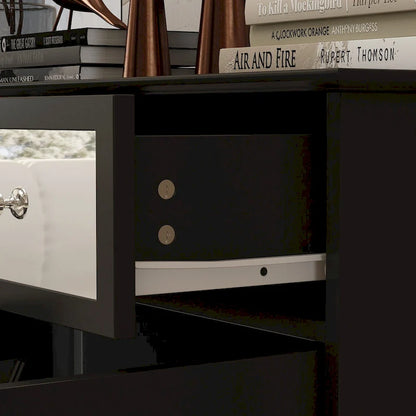 55W Mirrored Credenza Sideboards Buffets Cabinet Bookcase Living Room