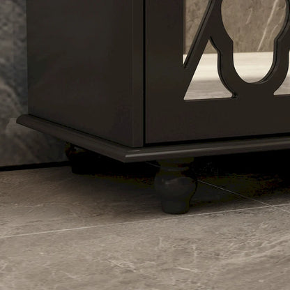 55W Mirrored Credenza Sideboards Buffets Cabinet Bookcase Living Room