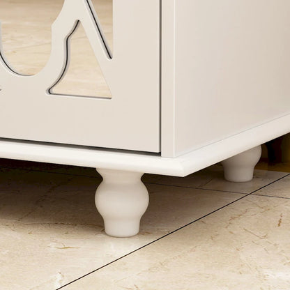 55W Mirrored Credenza Sideboards Buffets Cabinet Bookcase Living Room