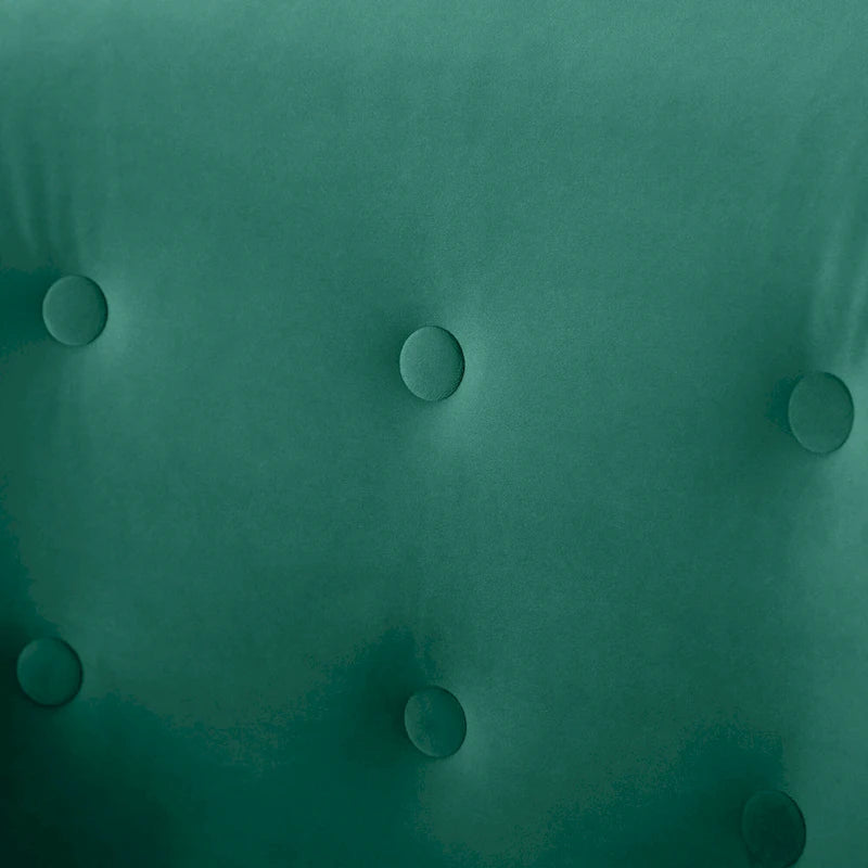 VANOMi 28.34W Set Of 2 Accent Armchair, Velvet Barrel Chair with Solid Wood Legs