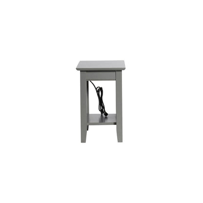 AFI Nantucket Chair Side Table with Built-in Charger