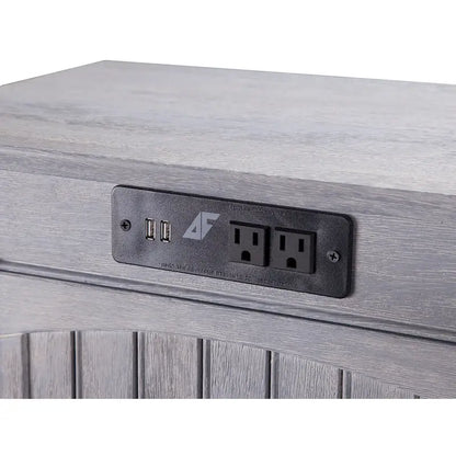 AFI Nantucket Chair Side Table with Built-in Charger