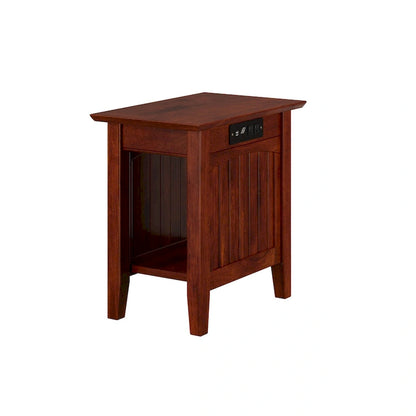 AFI Nantucket Chair Side Table with Built-in Charger