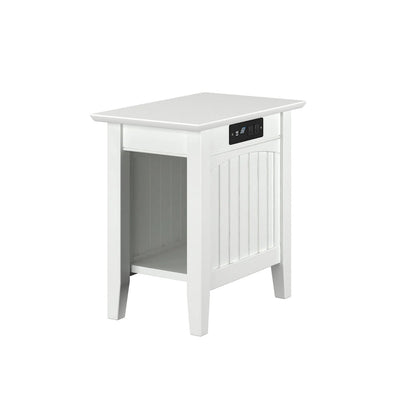 AFI Nantucket Chair Side Table with Built-in Charger