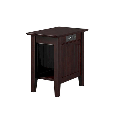 AFI Nantucket Chair Side Table with Built-in Charger