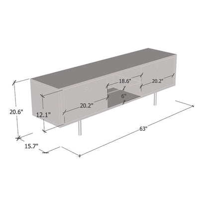 Cristal 01 63 TV Stand - 63 inches