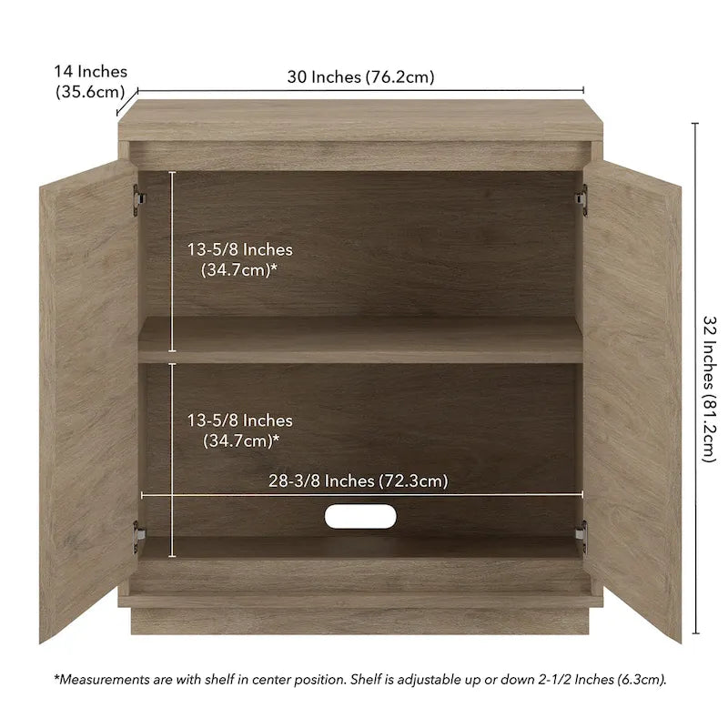 Presque 30 Wide Rectangular Accent Cabinet - 30 Wide