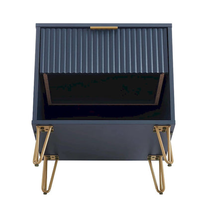 Manhattan Comfort Dumbo Mid Century Nightstand with 1 Drawer