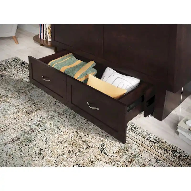 Chelsea Queen Murphy Bed Chest with Mattress