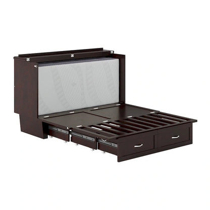 Chelsea Queen Murphy Bed Chest with Mattress