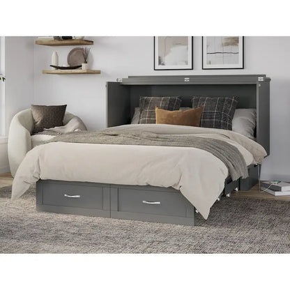 Chelsea Queen Murphy Bed Chest with Mattress