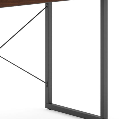 Homestyles Merge Brown Wood Desk with Monitor Stand