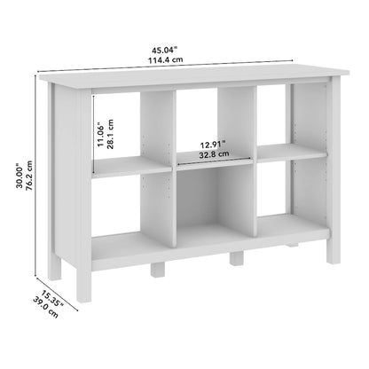 Mayfield 6 Cube Bookcase Organizer and Storage by Bush Furniture